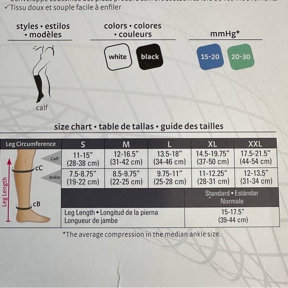 Medi duomed Relax Compression Socks Black 15-20 mmHg Calf Closed Toe XL NEW - Picture 4 of 6